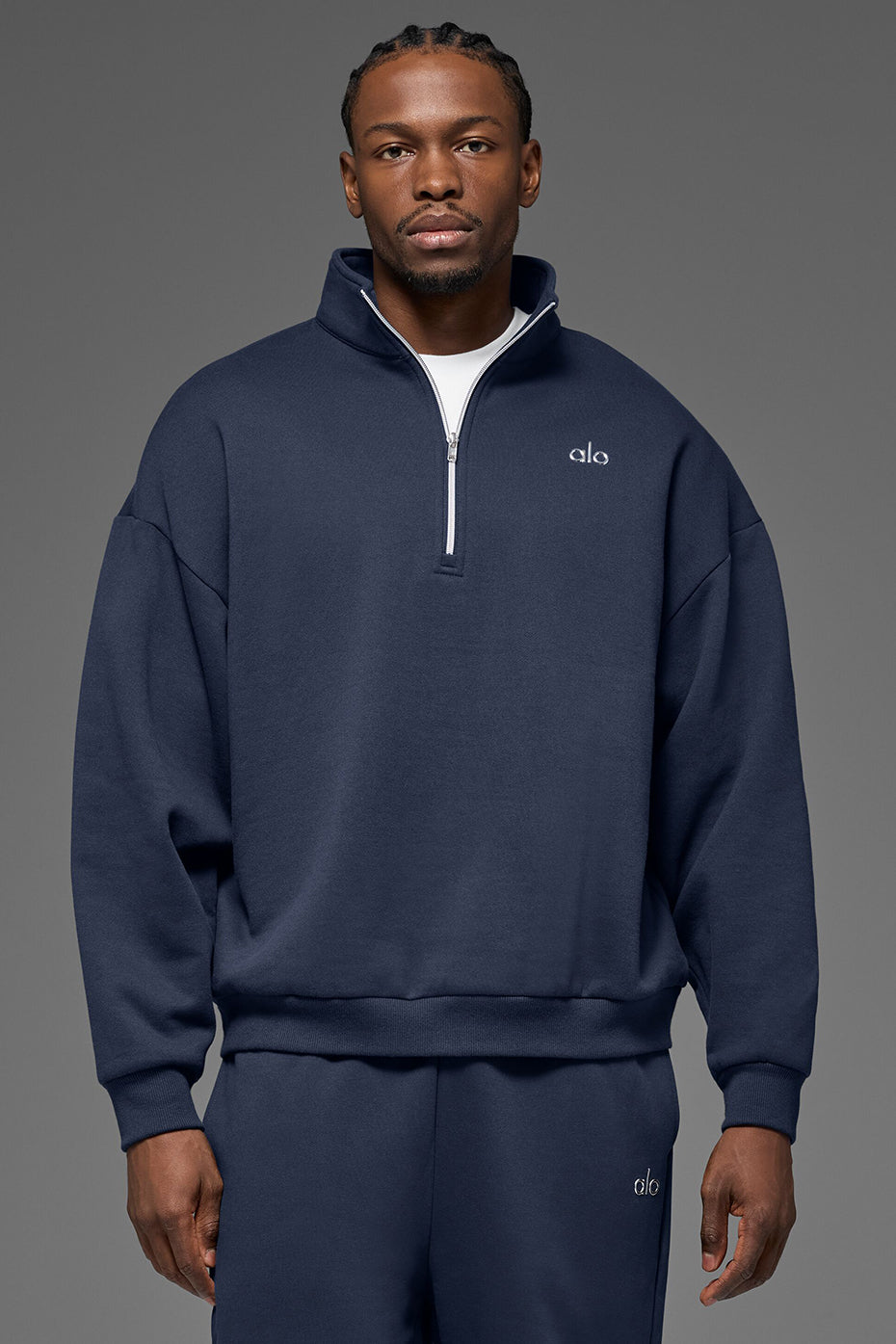 Accolade 1/4 Zip Pullover - Navy image 2