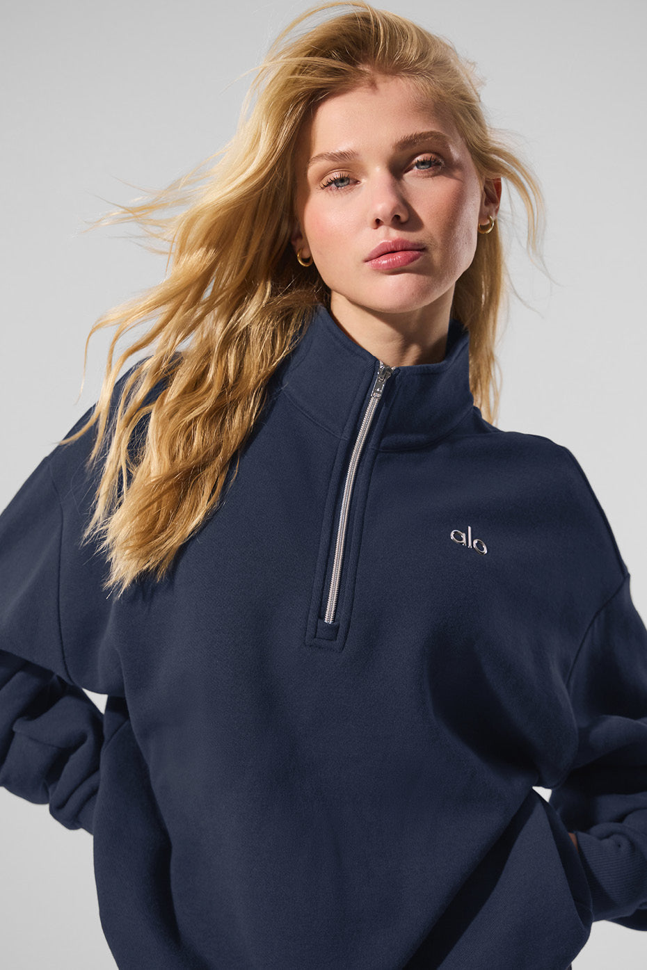Accolade 1/4 Zip Pullover - Navy image 2