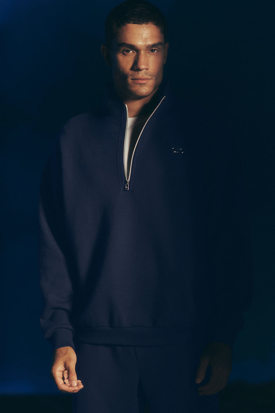 Accolade 1/4 Zip Pullover - Navy image 1