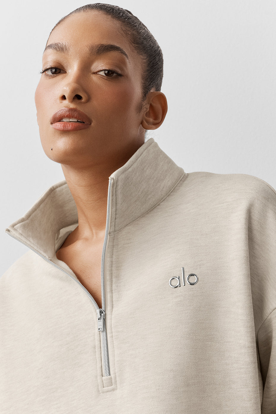 Accolade 1/4 Zip Pullover - Oatmeal Heather image 4