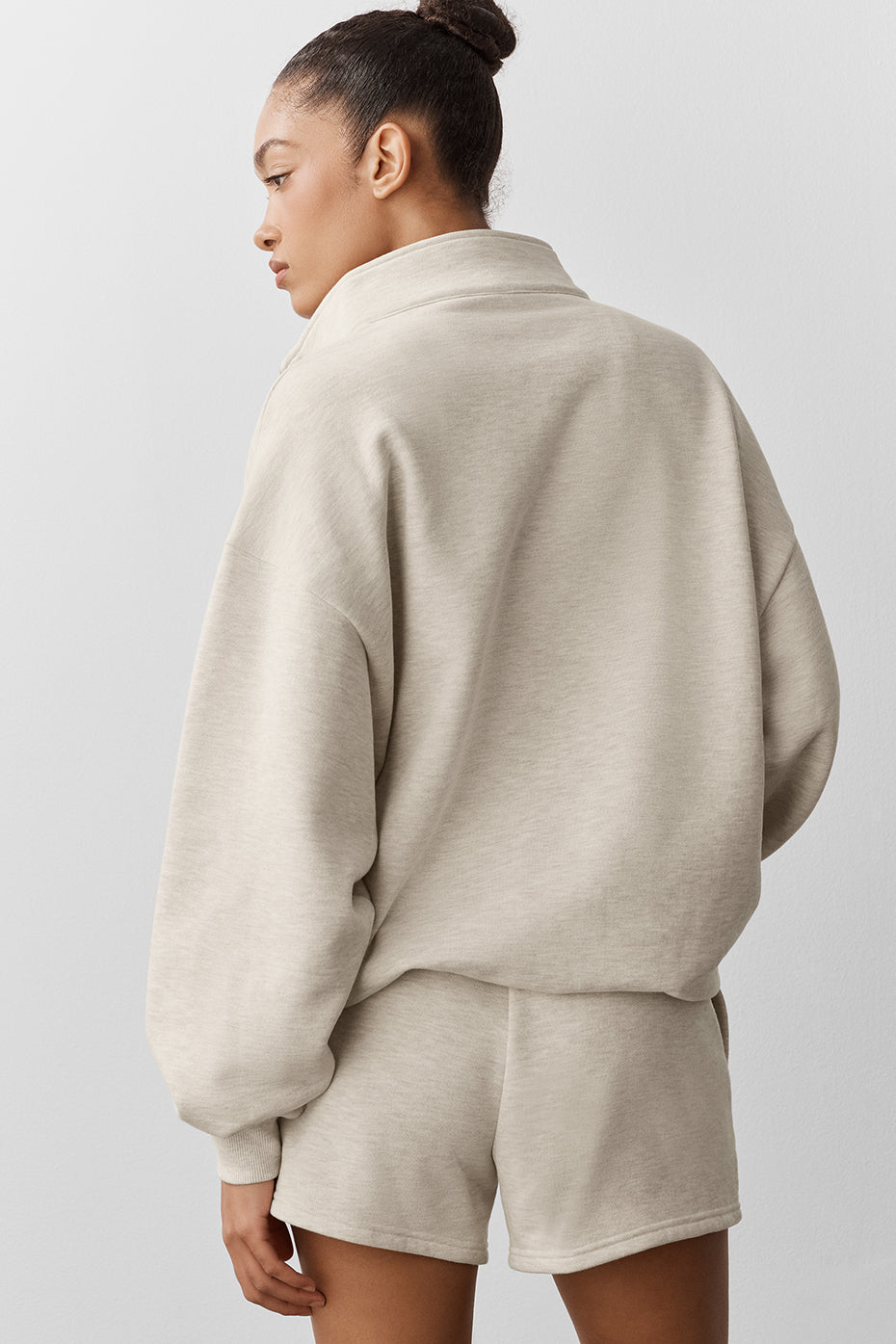 Accolade 1/4 Zip Pullover - Oatmeal Heather image 2