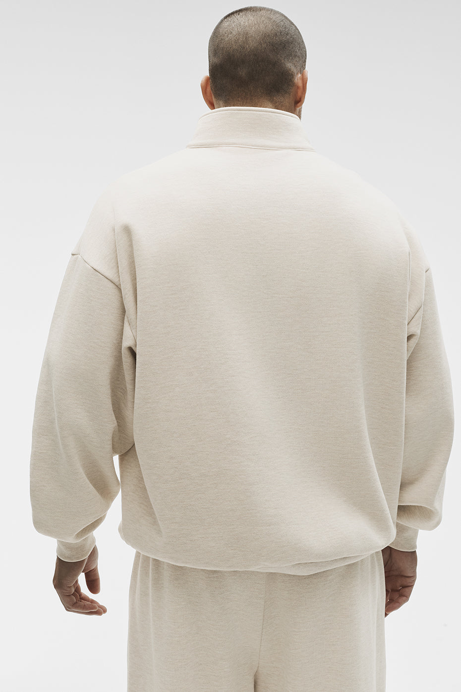 Accolade 1/4 Zip Pullover - Oatmeal Heather image 2
