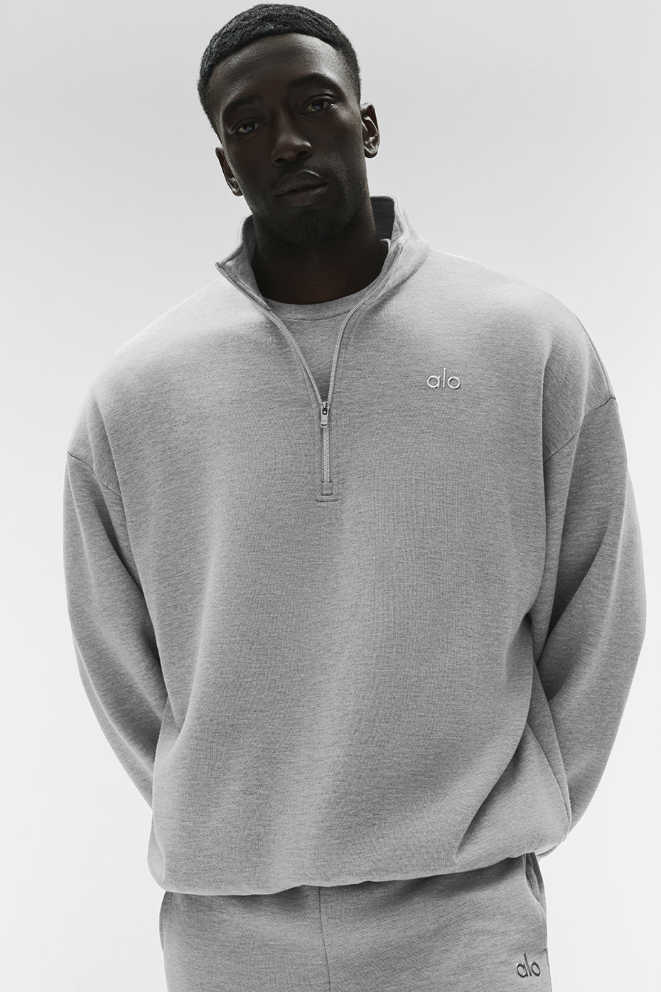 Accolade 1/4 Zip Pullover - Athletic Heather Grey image 4