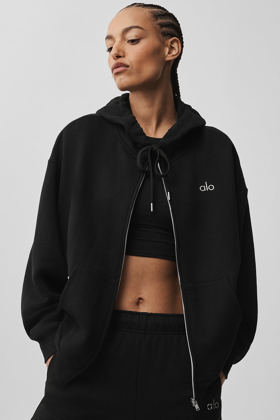 Accolade Full Zip Hoodie - Black image 3