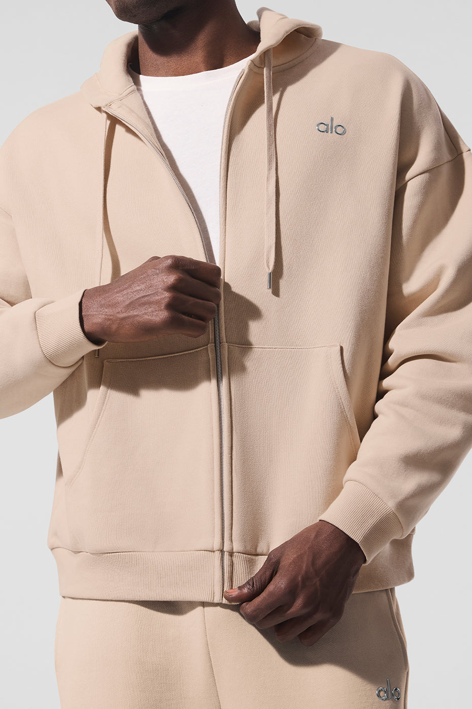 Accolade Full Zip Hoodie - Macadamia image 3