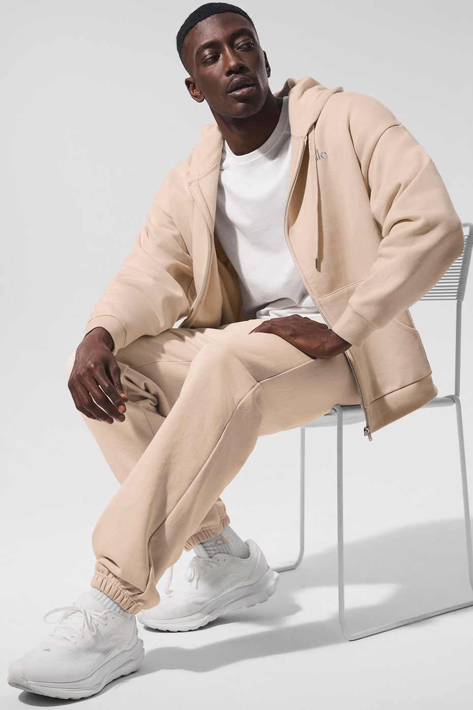 Accolade Full Zip Hoodie - Macadamia image 5