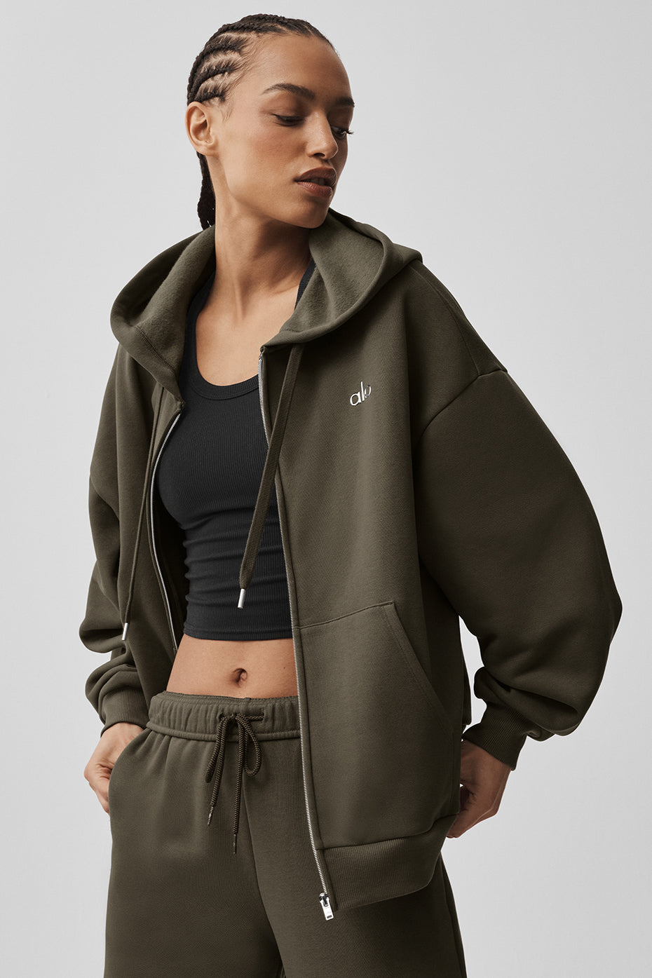 Accolade Full Zip Hoodie - Olive Tree image 3