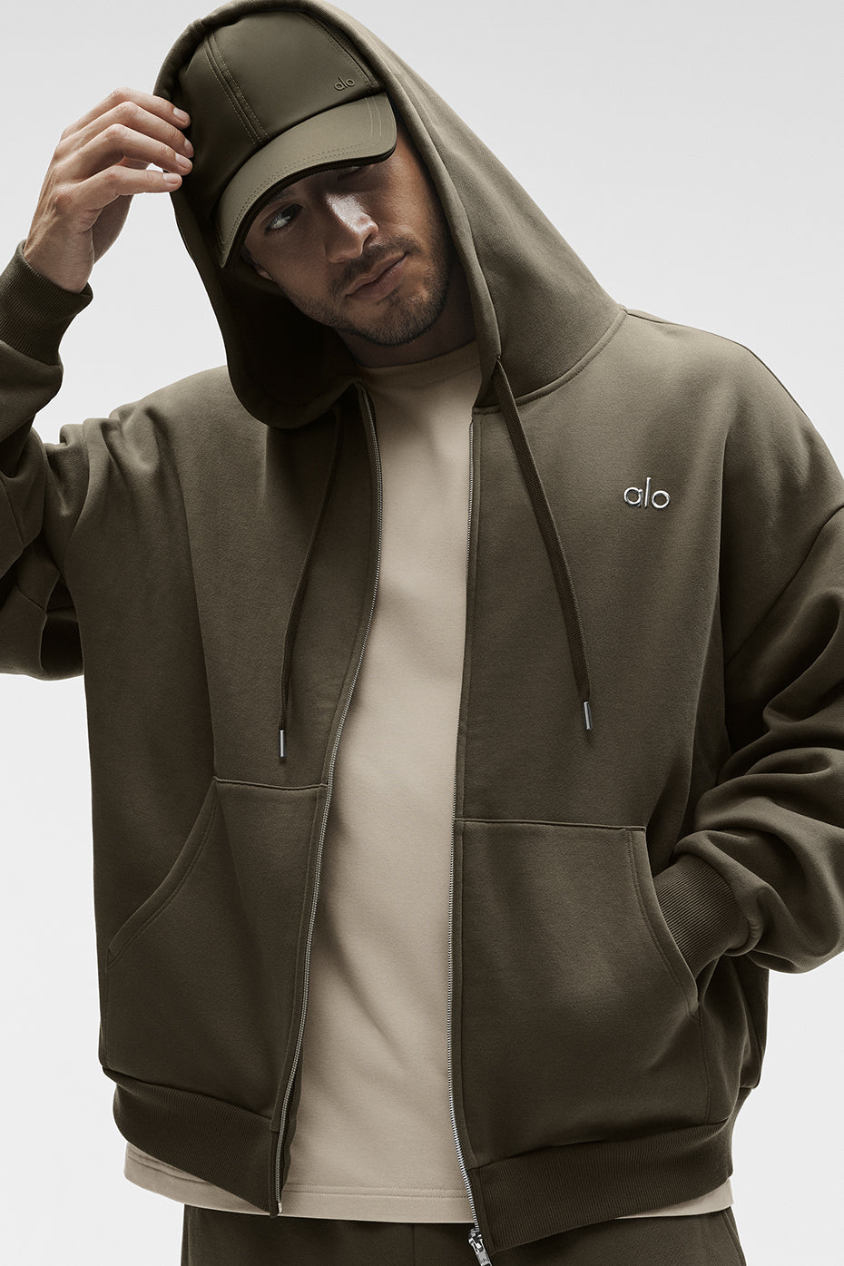 Accolade Full Zip Hoodie - Olive Tree image 1