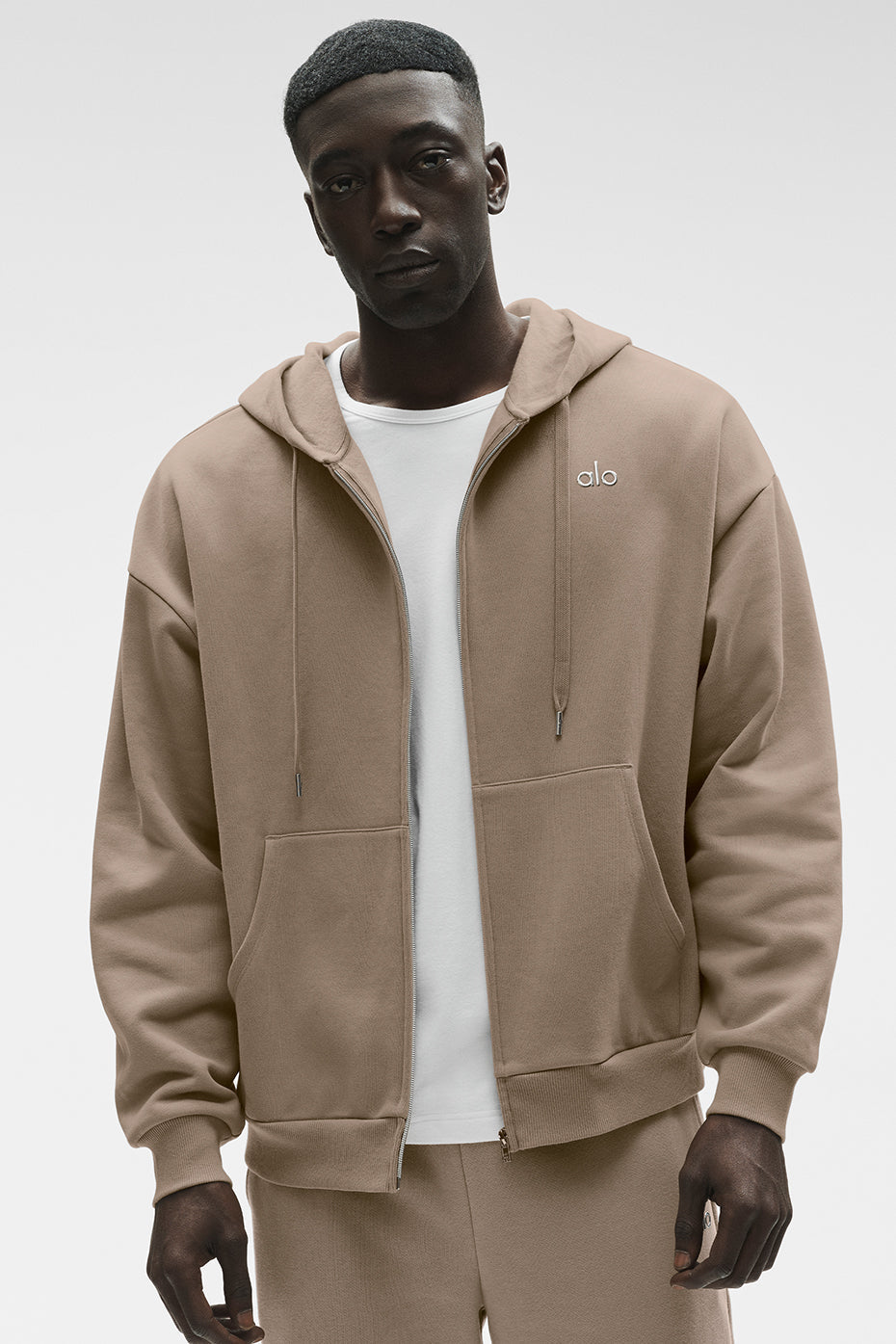 Accolade Full Zip Hoodie - Gravel image 1