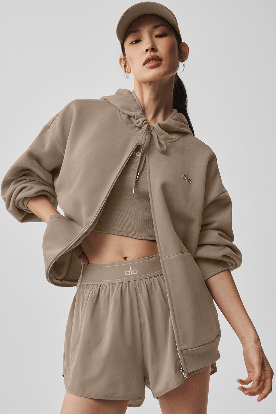 Accolade Full Zip Hoodie - Gravel image 1