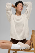 Unisex Wool Cashmere New Class Crewneck Sweater - Bone Heather image 1