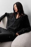 Wool Cashmere New Class Full Zip Hoodie - Black image 1