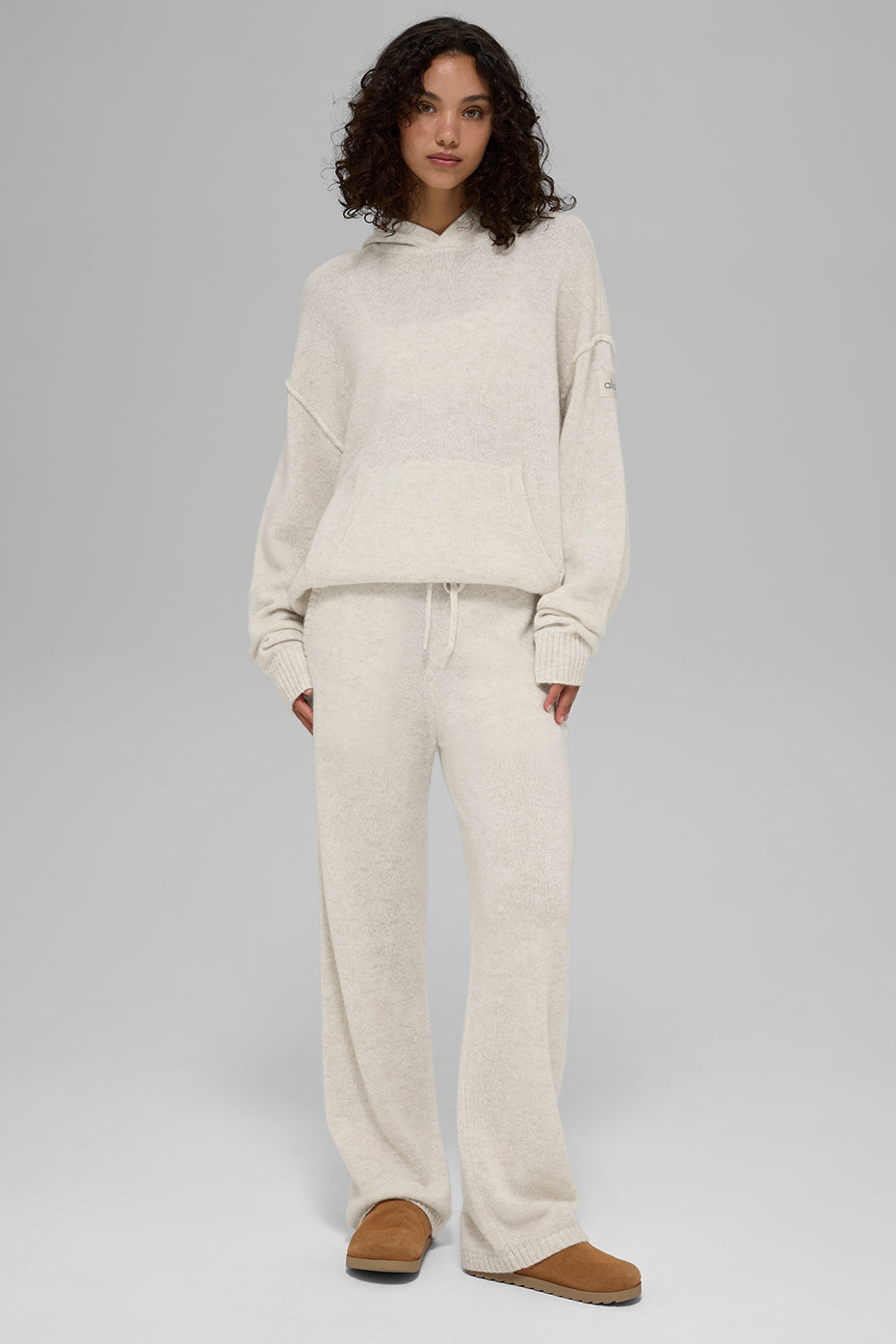 Wool Cashmere New Class Hoodie - Bone Heather image 5