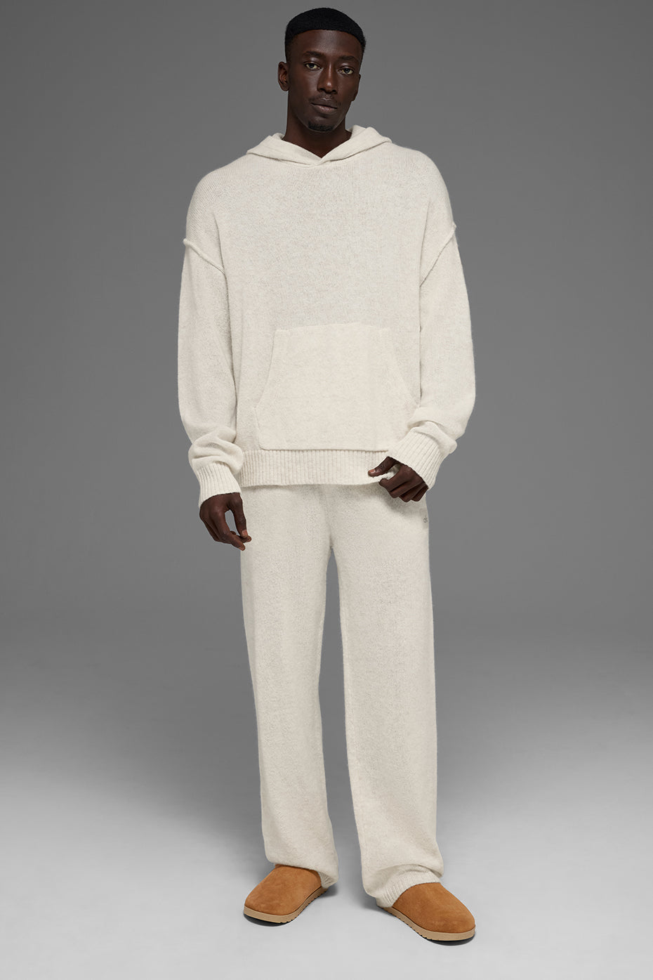 Wool Cashmere New Class Hoodie - Bone Heather image 5