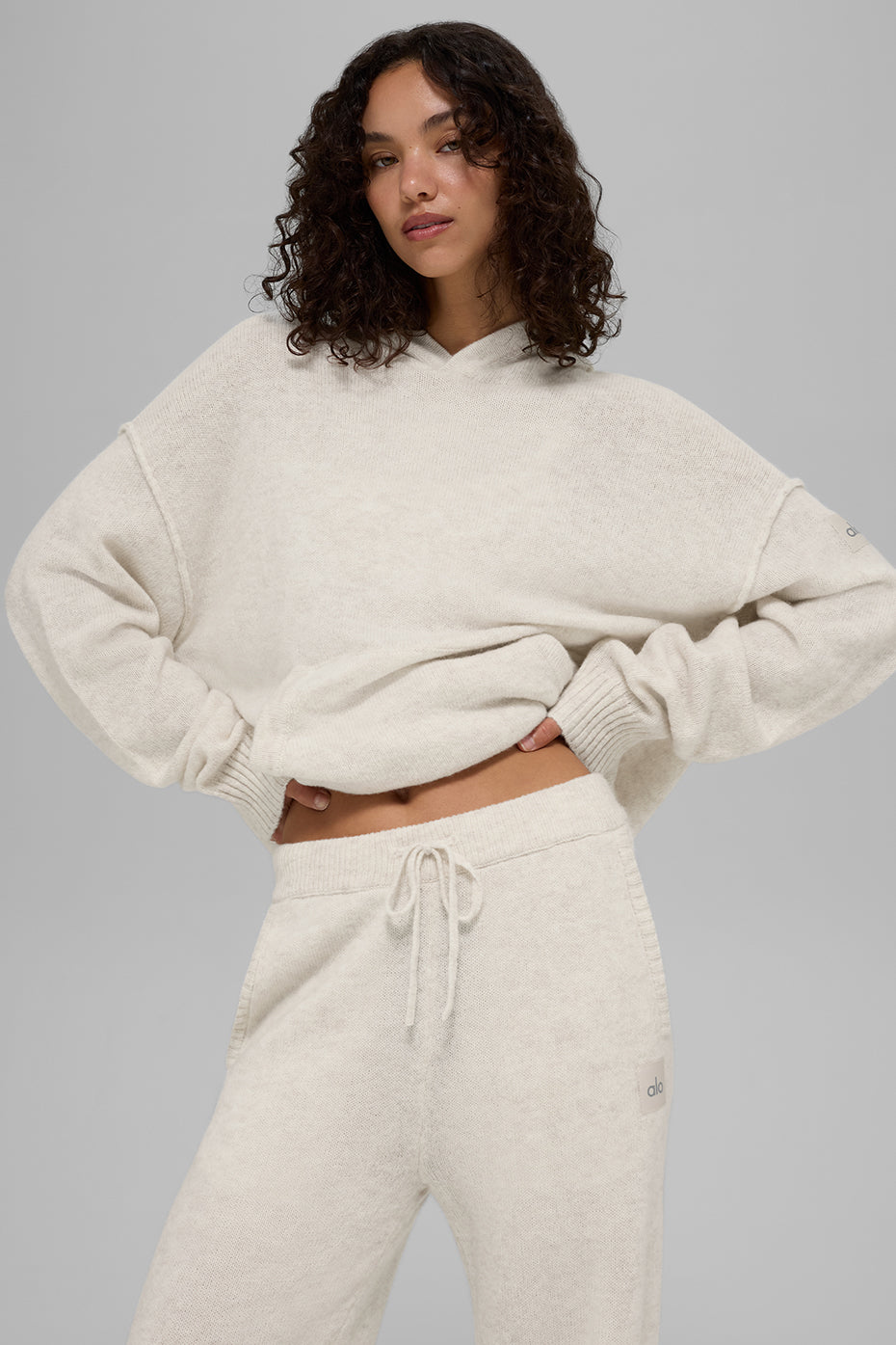 Wool Cashmere New Class Hoodie - Bone Heather image 1