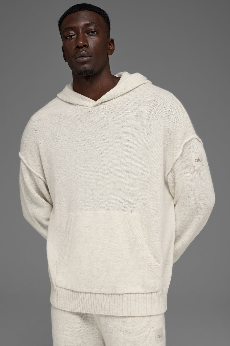 Wool Cashmere New Class Hoodie - Bone Heather image 1