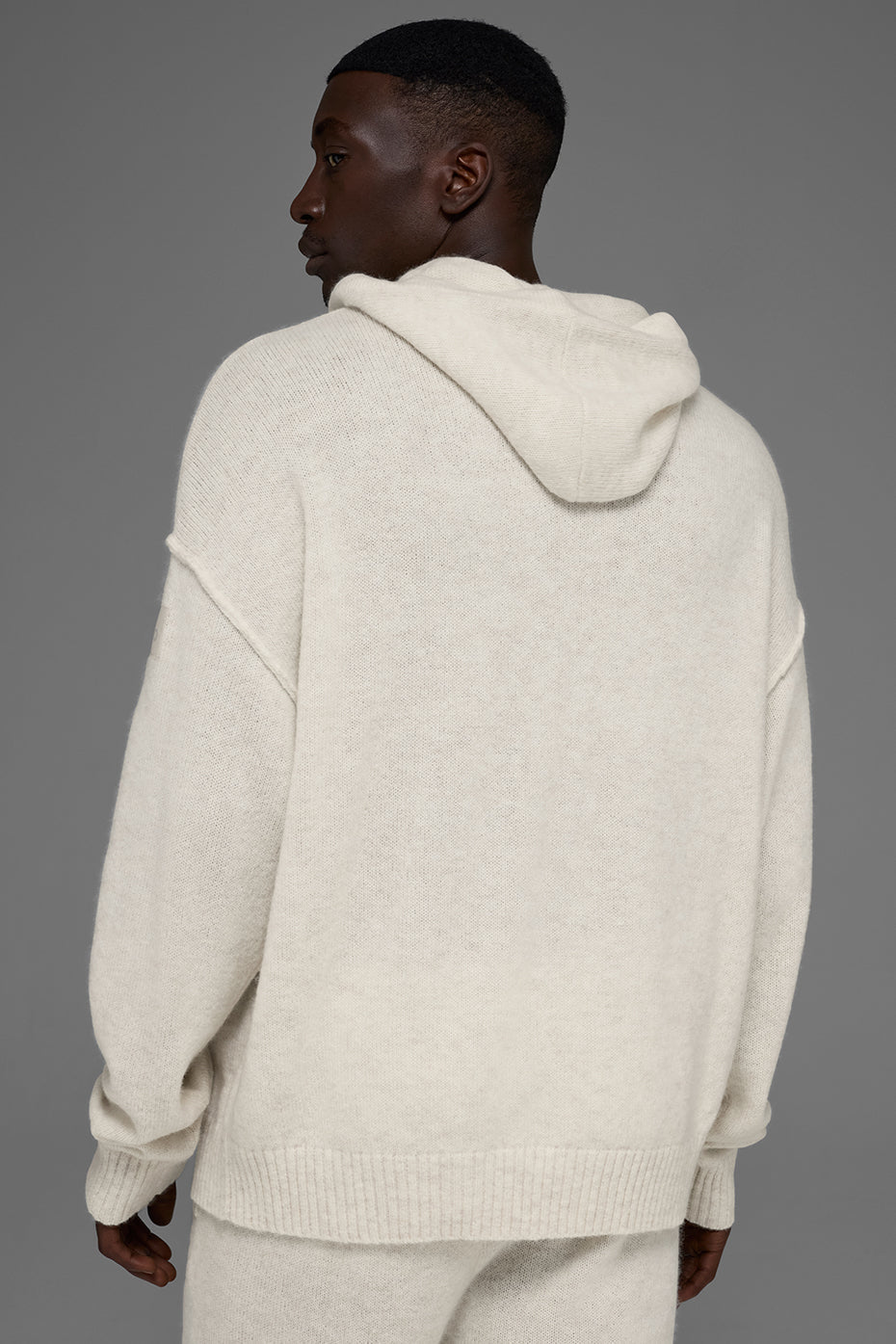 Wool Cashmere New Class Hoodie - Bone Heather image 3