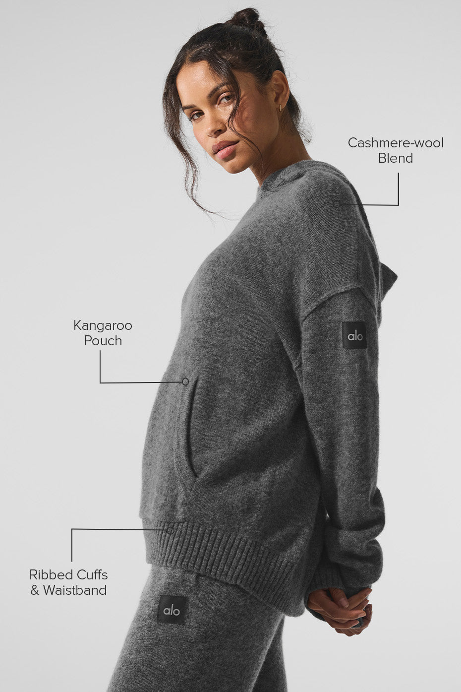 Wool Cashmere New Class Hoodie - Platinum Grey image 2