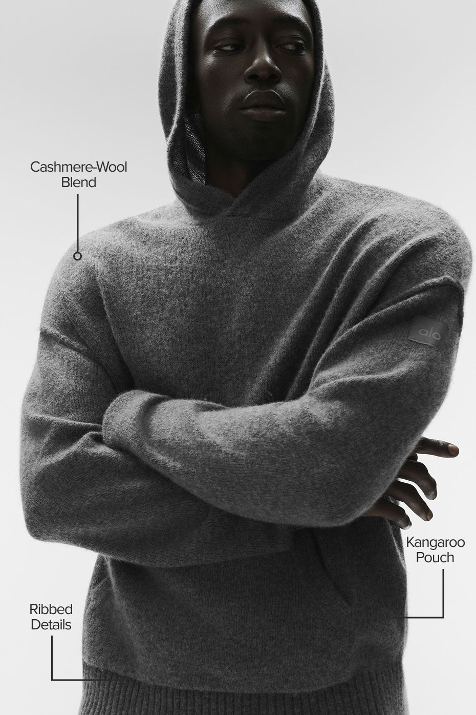 Wool Cashmere New Class Hoodie - Platinum Grey image 2