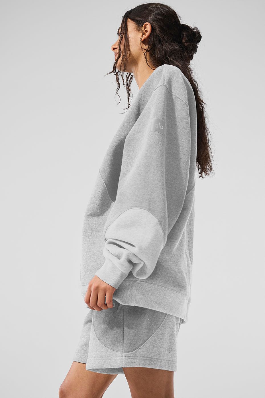 Make Waves Crew Neck Pullover - Athletic Heather Grey Tonal image 3