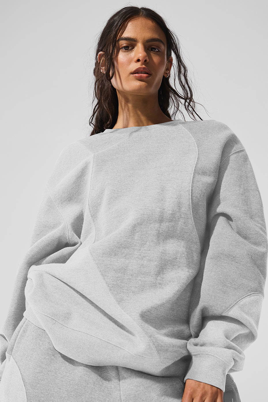 Make Waves Crew Neck Pullover - Athletic Heather Grey Tonal image 4