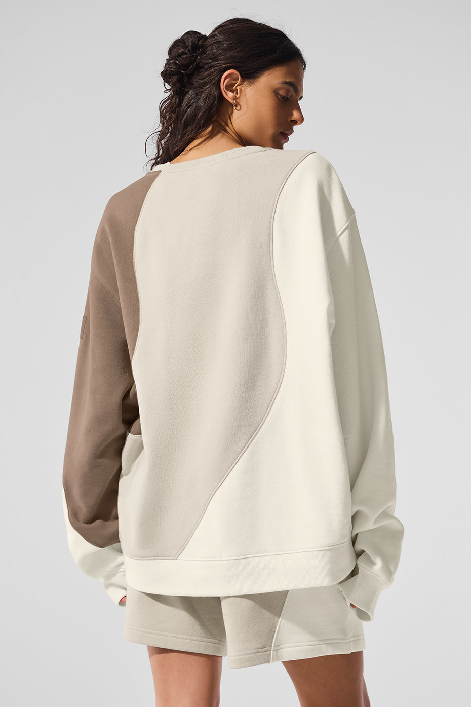 Make Waves Crew Neck Pullover - Ivory/Bone/Gravel image 2