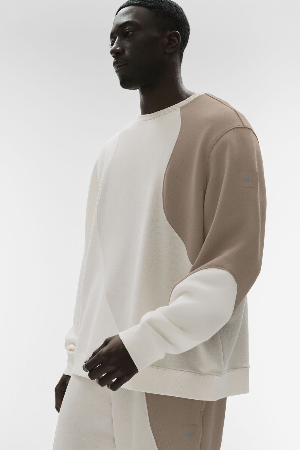Make Waves Crew Neck Pullover - Ivory/Bone/Gravel image 3