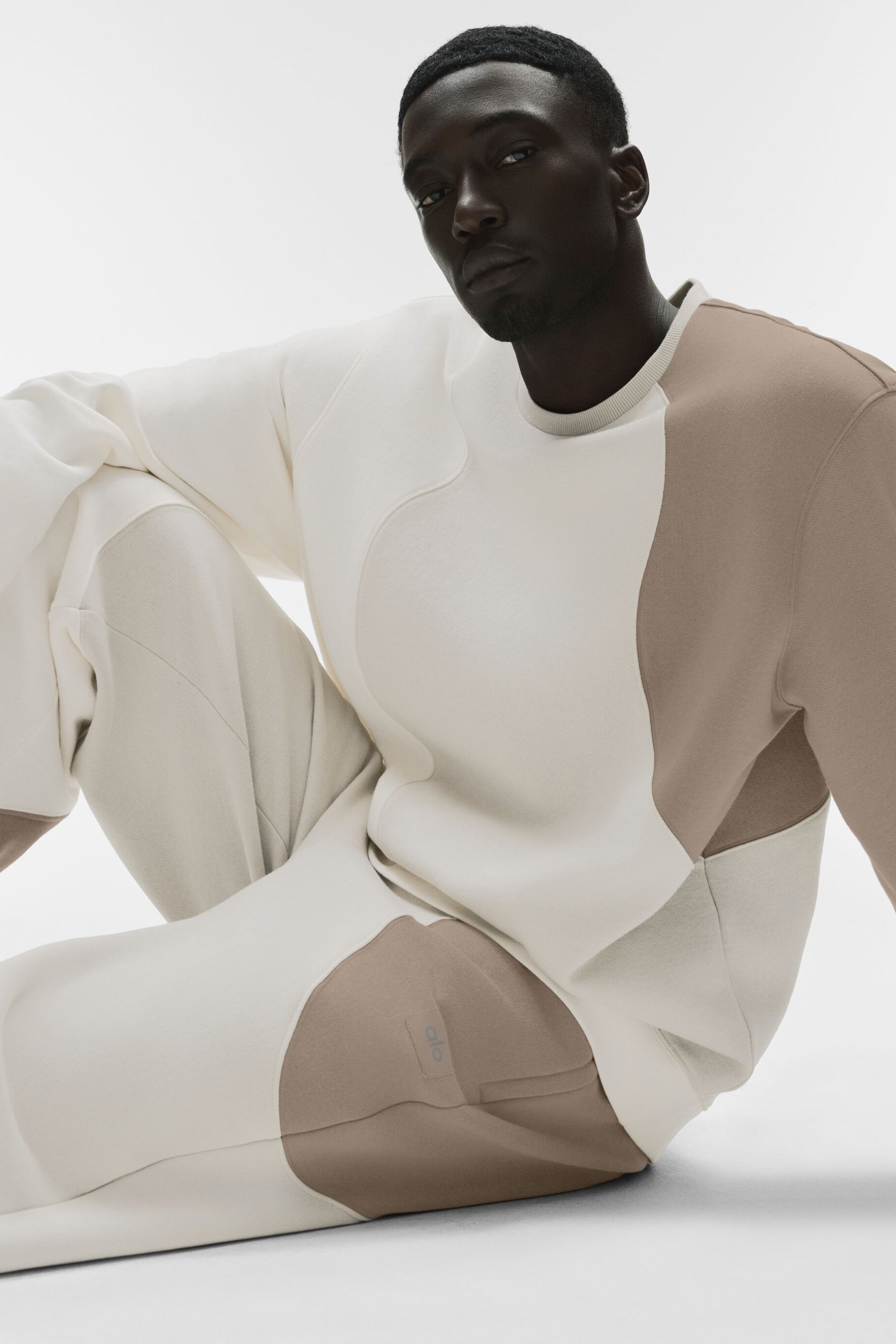Make Waves Crew Neck Pullover - Ivory/Bone/Gravel image 4