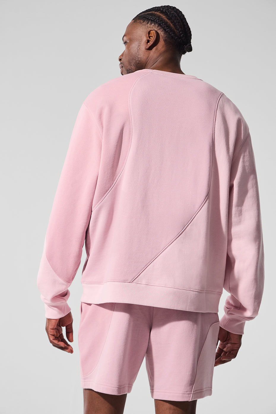 Make Waves Crew Neck Pullover - Sunset Pink Tonal image 2