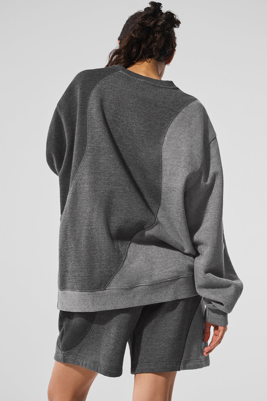 Make Waves Crew Neck Pullover - Dark Heather Grey Tonal image 2