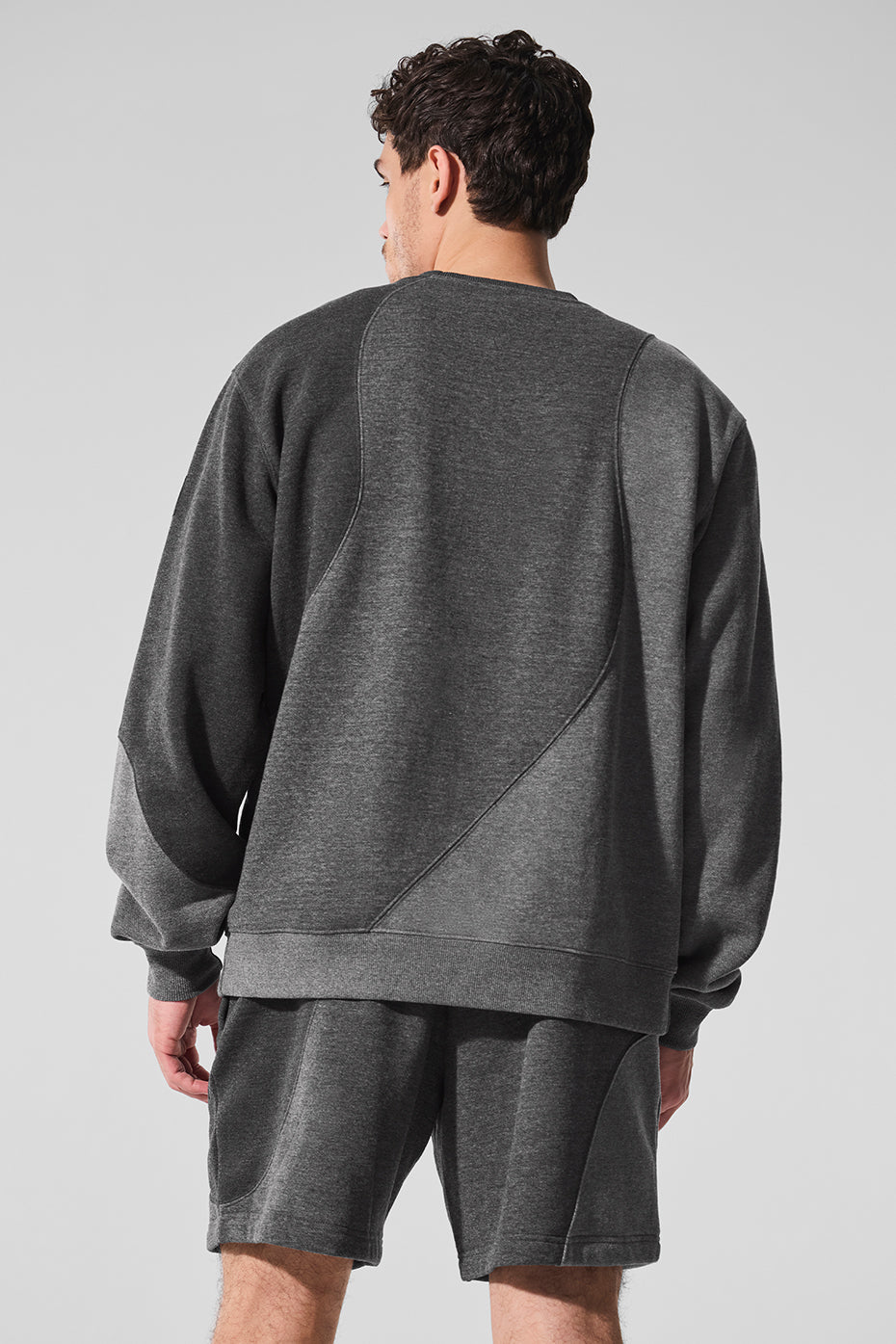 Make Waves Crew Neck Pullover - Dark Heather Grey Tonal image 2