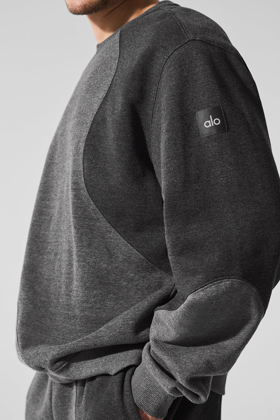 Make Waves Crew Neck Pullover - Dark Heather Grey Tonal image 3