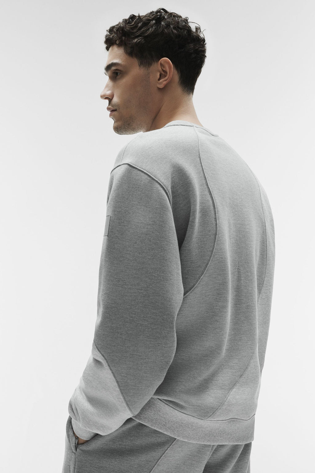 Make Waves Crew Neck Pullover - Athletic Heather Grey Tonal image 2