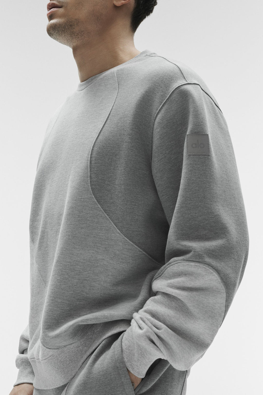 Make Waves Crew Neck Pullover - Athletic Heather Grey Tonal image 3