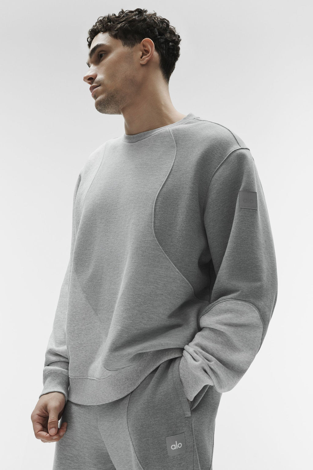 Make Waves Crew Neck Pullover - Athletic Heather Grey Tonal image 1