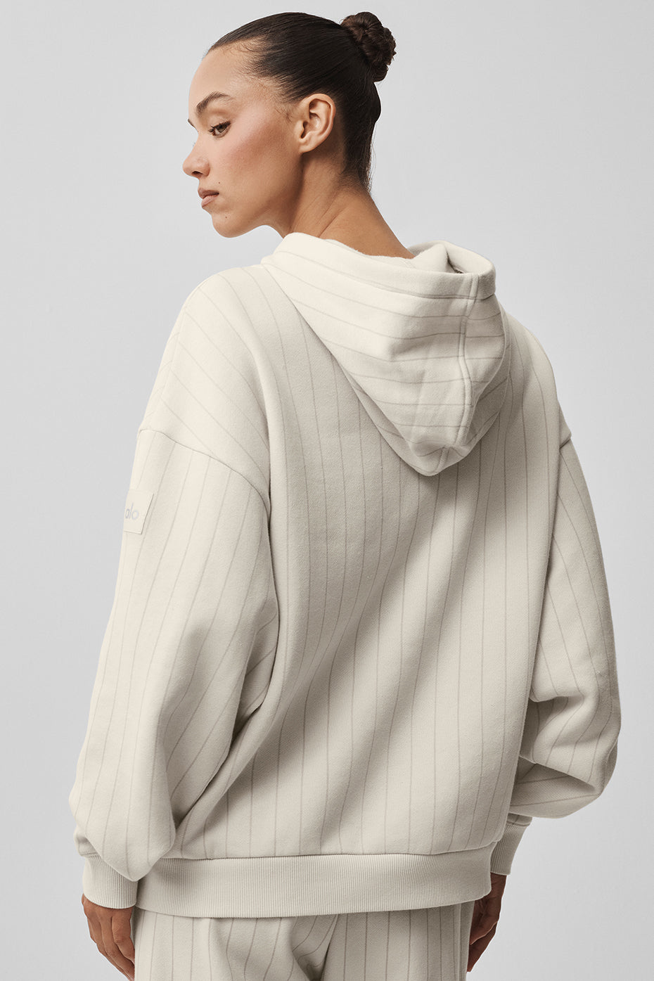 Pinstripe Hoodie - Bone Pinstripe image 3