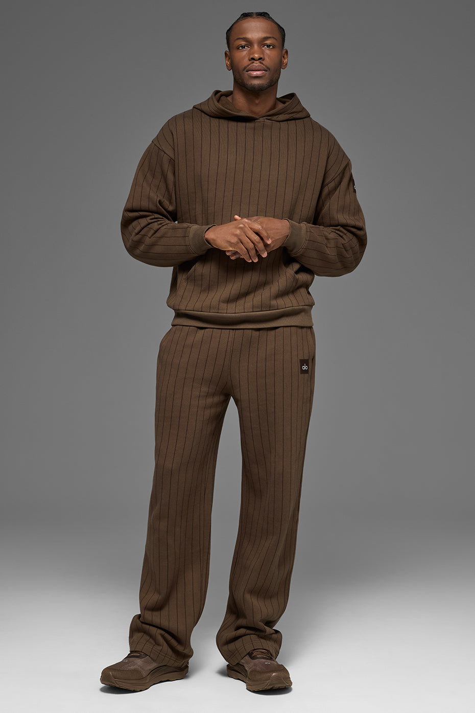 Pinstripe Hoodie - Espresso Pinstripe image 5