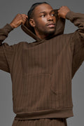 Pinstripe Hoodie - Espresso Pinstripe image 1