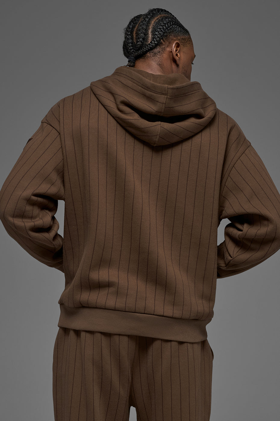 Pinstripe Hoodie - Espresso Pinstripe image 3
