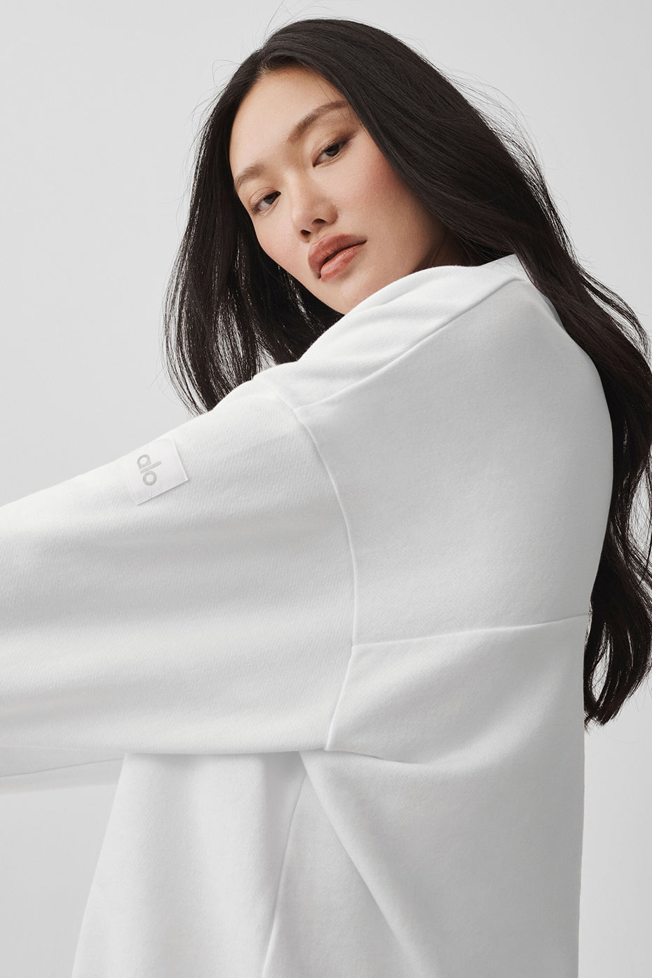 Take It Easy Long Sleeve Henley Pullover - White image 5