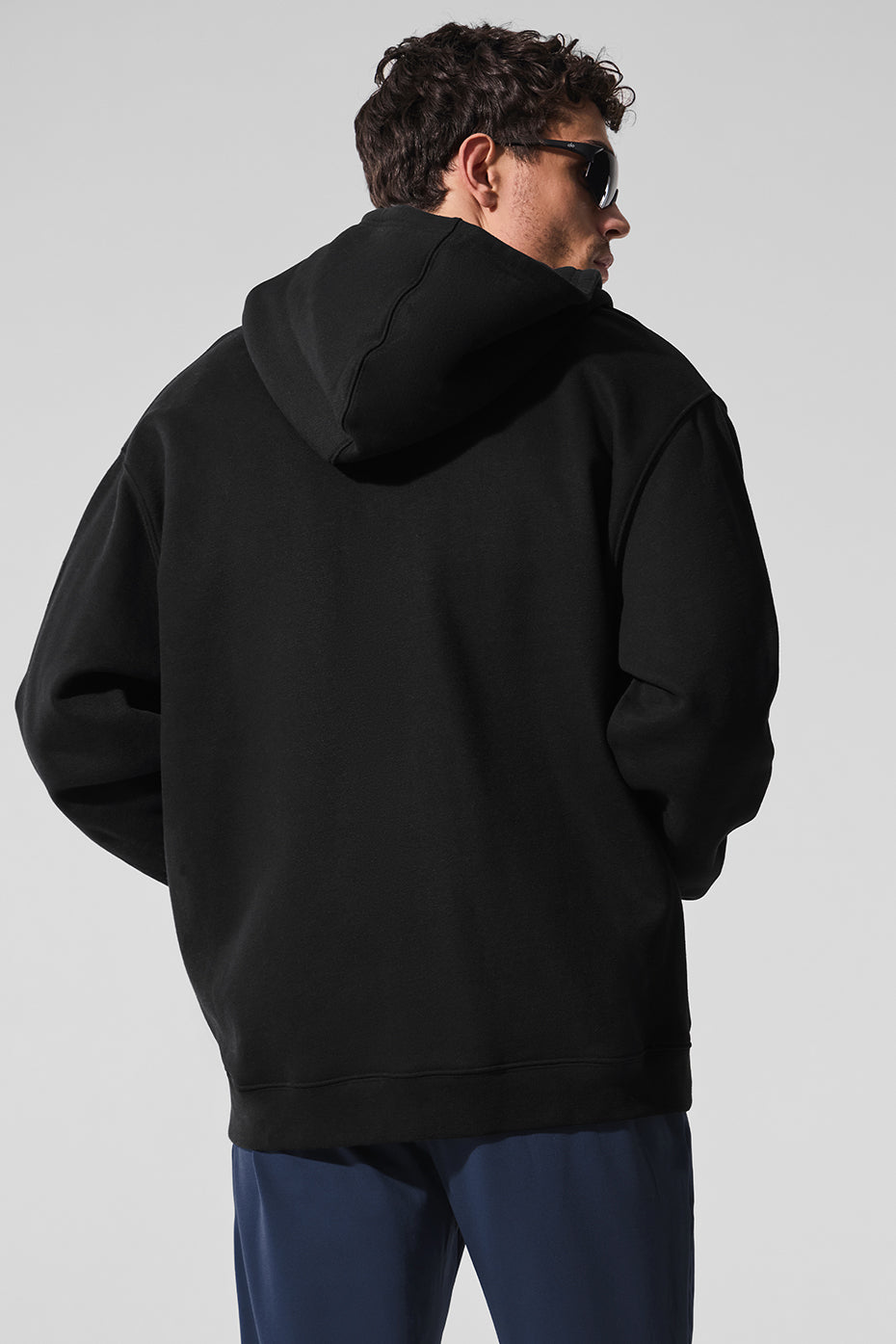 Renown Heavy Weight Full Zip Hoodie - Black image 4