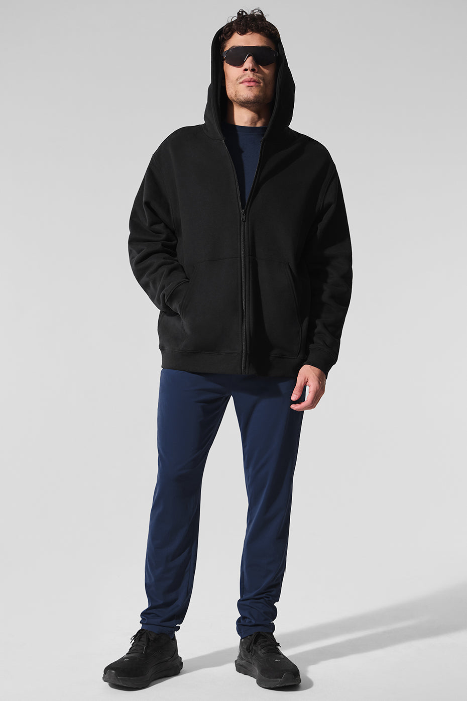 Renown Heavy Weight Full Zip Hoodie - Black image 6