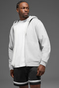 Renown Heavy Weight Full Zip Hoodie - Athletic Heather Grey image 1