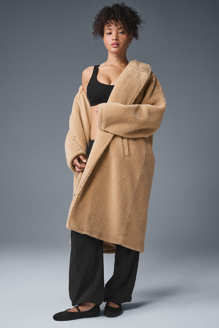 Oversized Sherpa Trench - Camel image 1