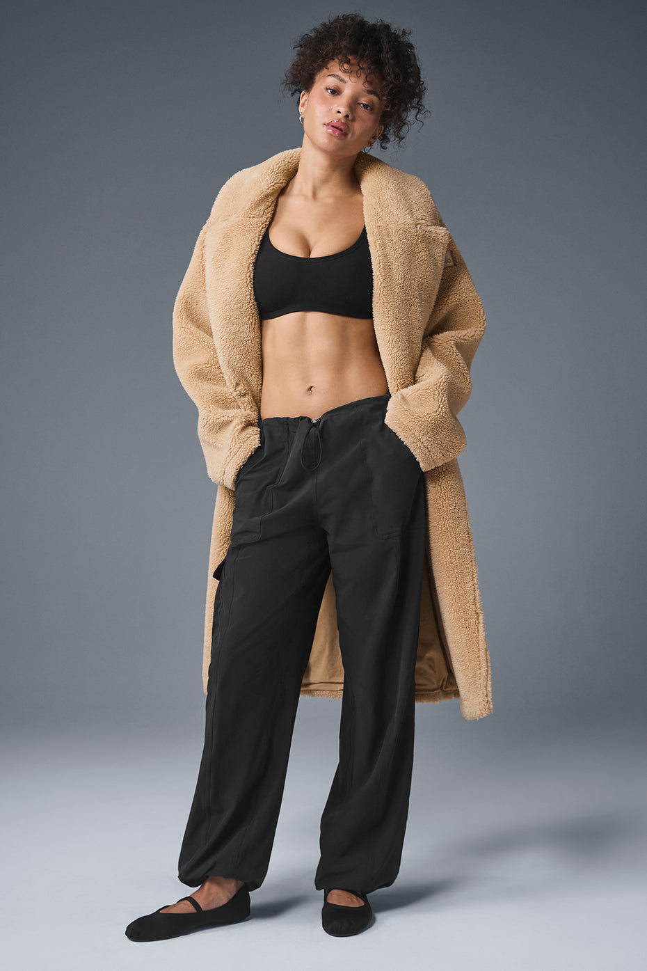 Oversized Sherpa Trench - Camel image 5