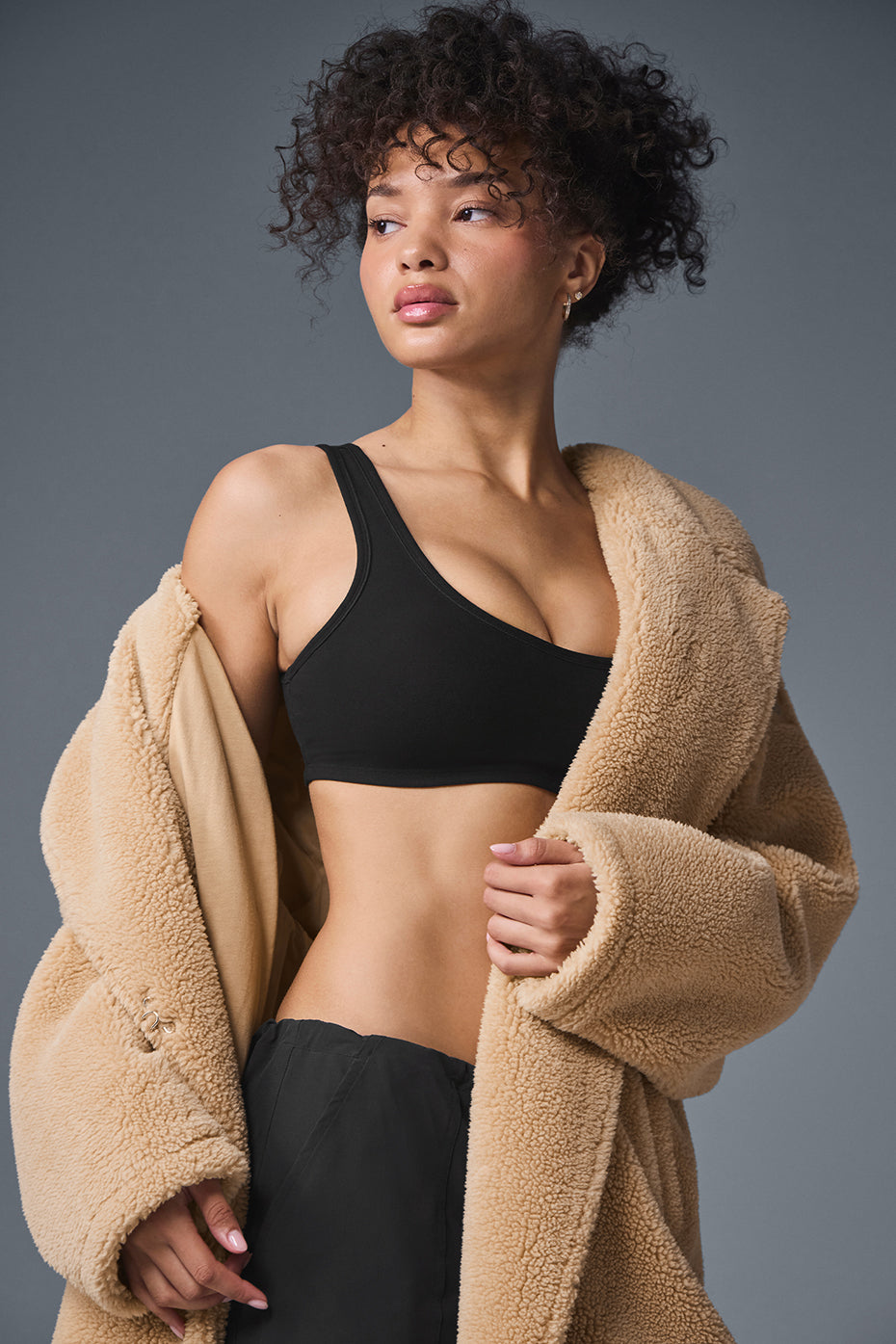 Oversized Sherpa Trench - Camel image 3