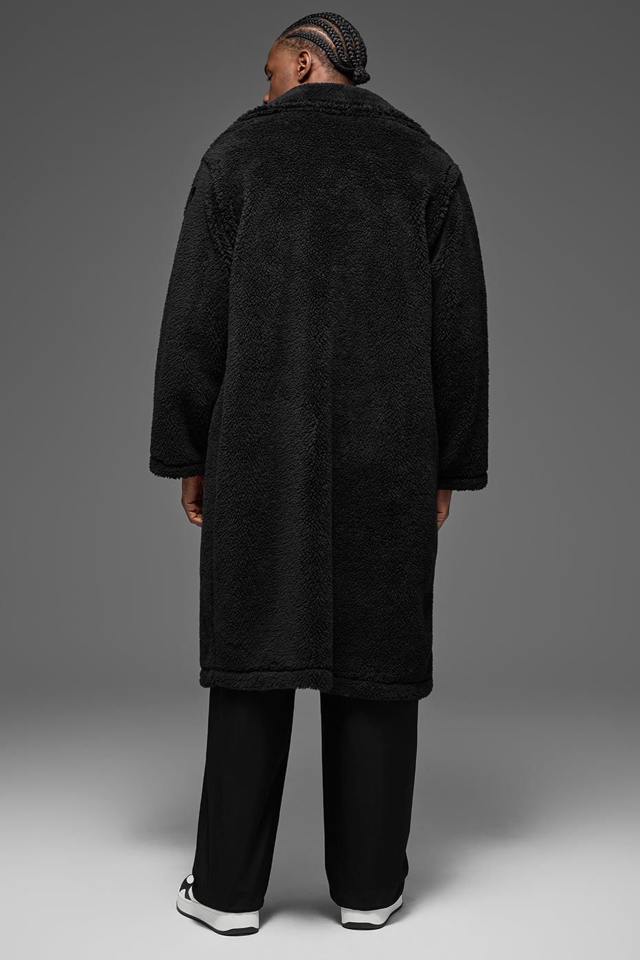 Oversized Sherpa Trench - Black image 3