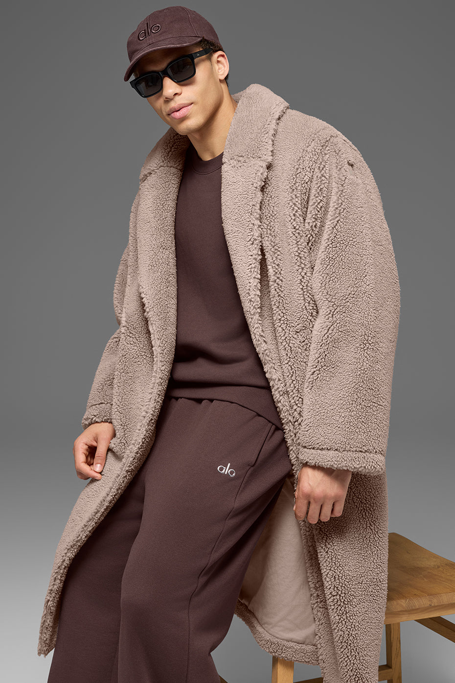 Oversized Sherpa Trench - Chai Latte image 1