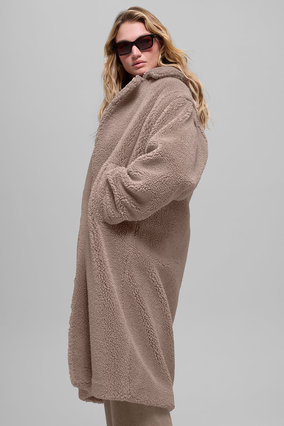 Oversized Sherpa Trench - Chai Latte image 3