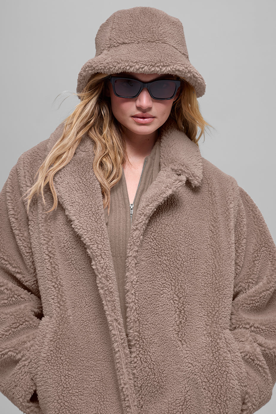 Oversized Sherpa Trench - Chai Latte image 2